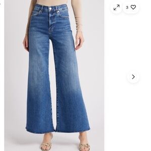 FRAME Le Palazzo Crop Wide Leg Jeans.